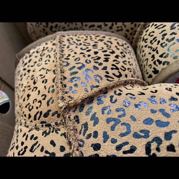 New Emu Ridge Australia Sophie Mini Leopard Print Women’s Winter Boots SZ 9 - Picture 6 of 13